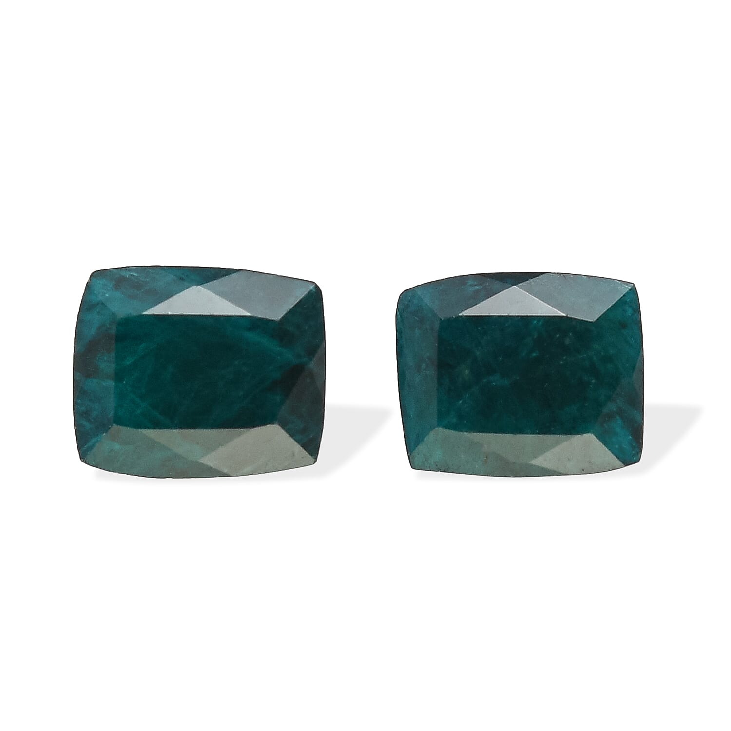 Teal Grandidierite Set of 2 (Cush 6x4 mm) 0.89 ctw