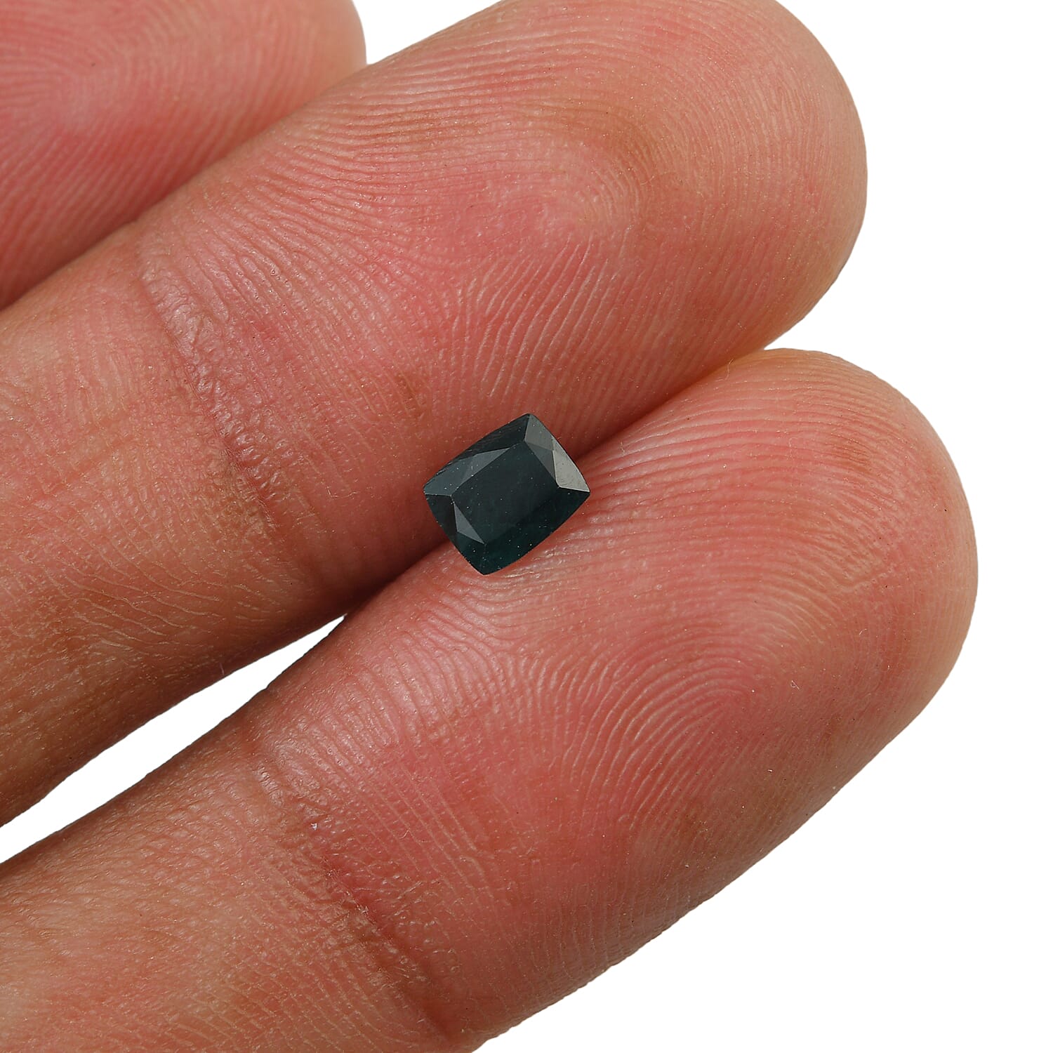 Teal Grandidierite Set of 2 (Cush 6x4 mm) 0.89 ctw