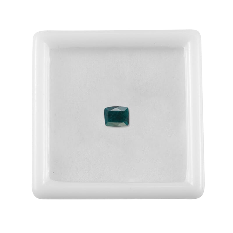 Teal Grandidierite Set of 2 (Cush 6x4 mm) 0.89 ctw