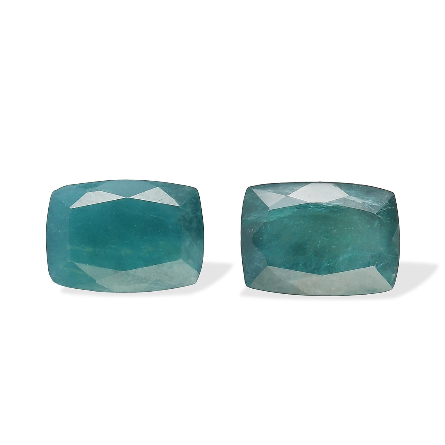 Teal Grandidierite Set of 2 (Cush 7x5 mm) 1.58 ctw