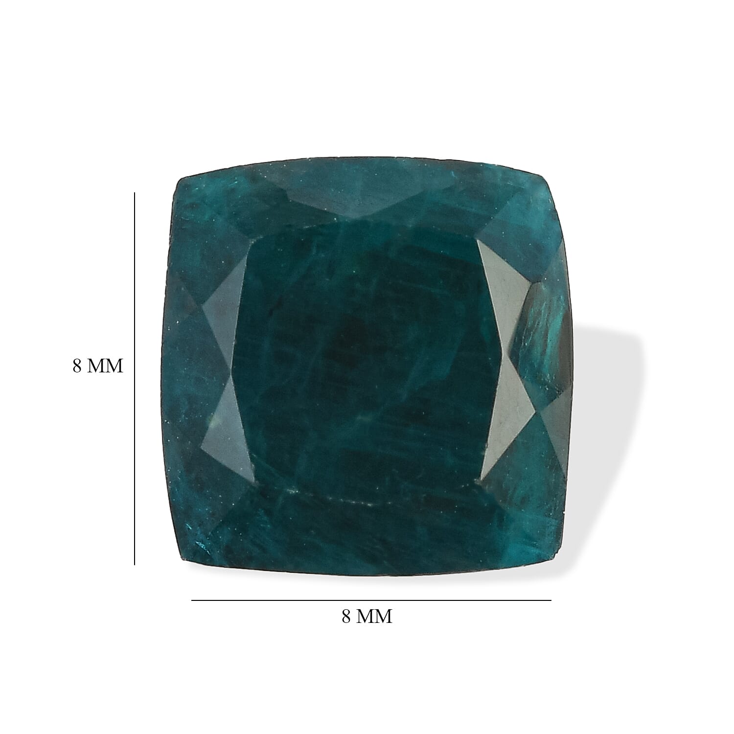 AA Teal Grandidierite (Cush 8x8 mm) 2.15 ctw