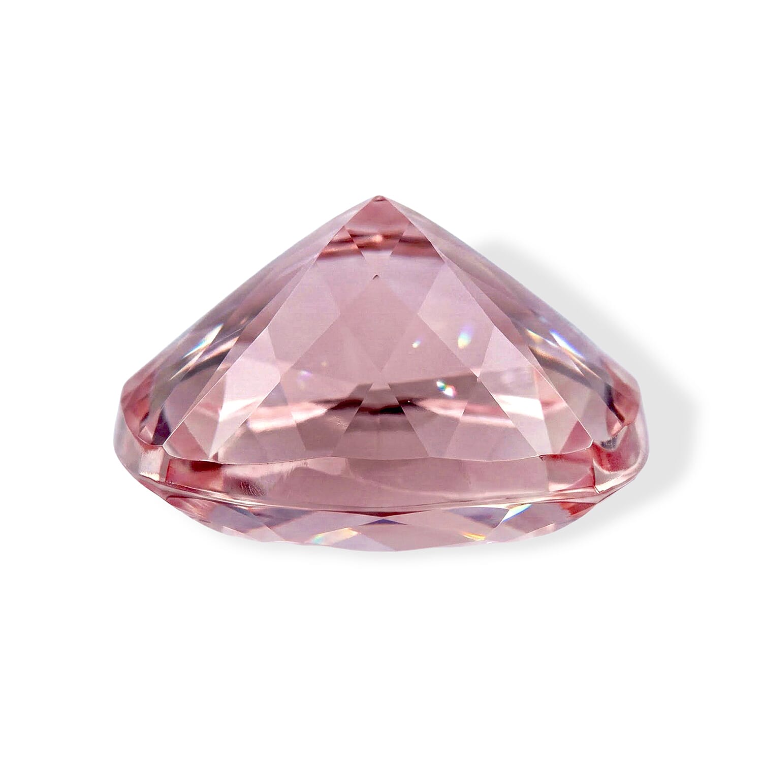 Certified and Appraised AAAA Palmeiras Pink Morganite (Cush 8mm) 3.00 ctw