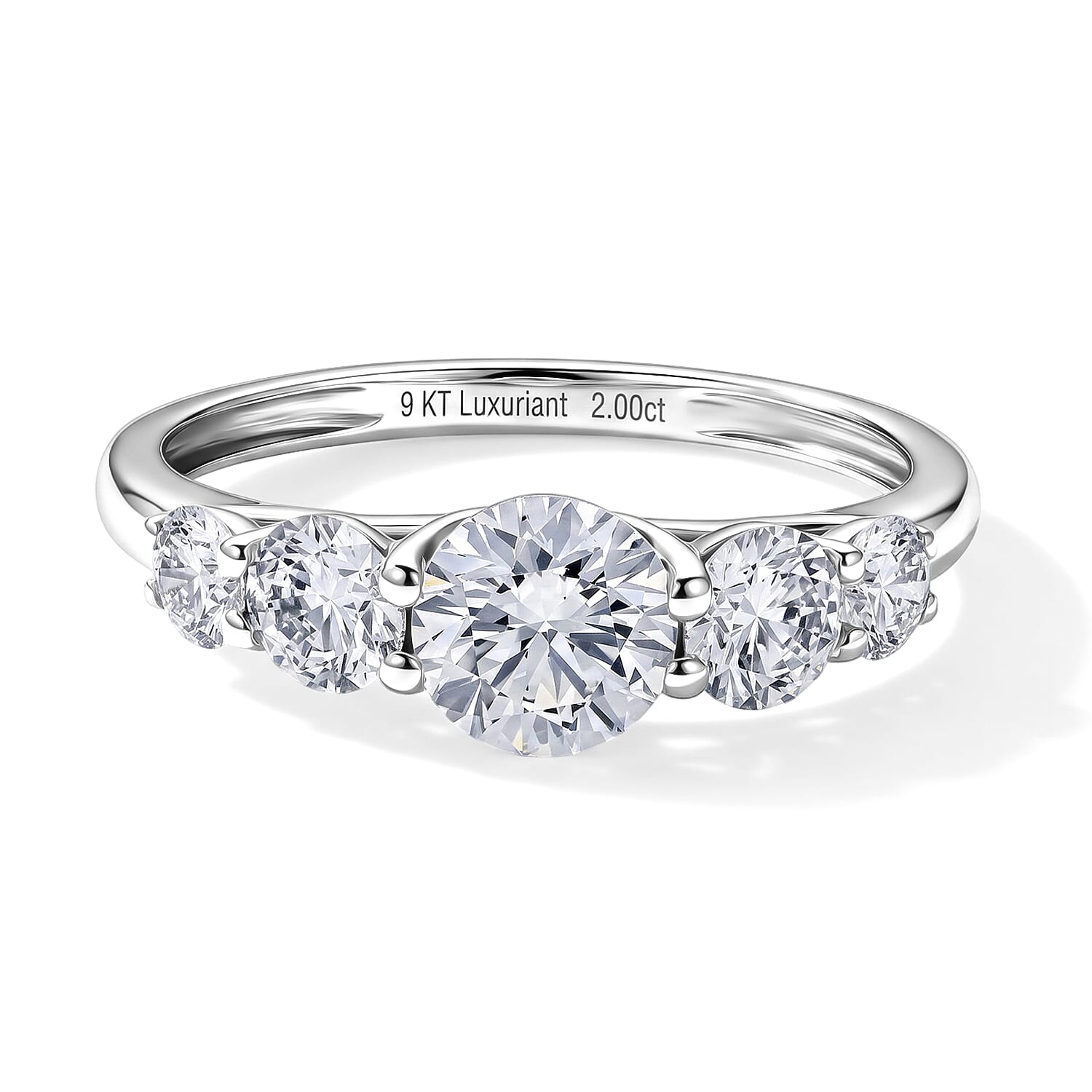 Luxuriant Lab Grown Diamond E-F VS 2.00 ctw Ring in 10K White Gold (Size 5.0)
