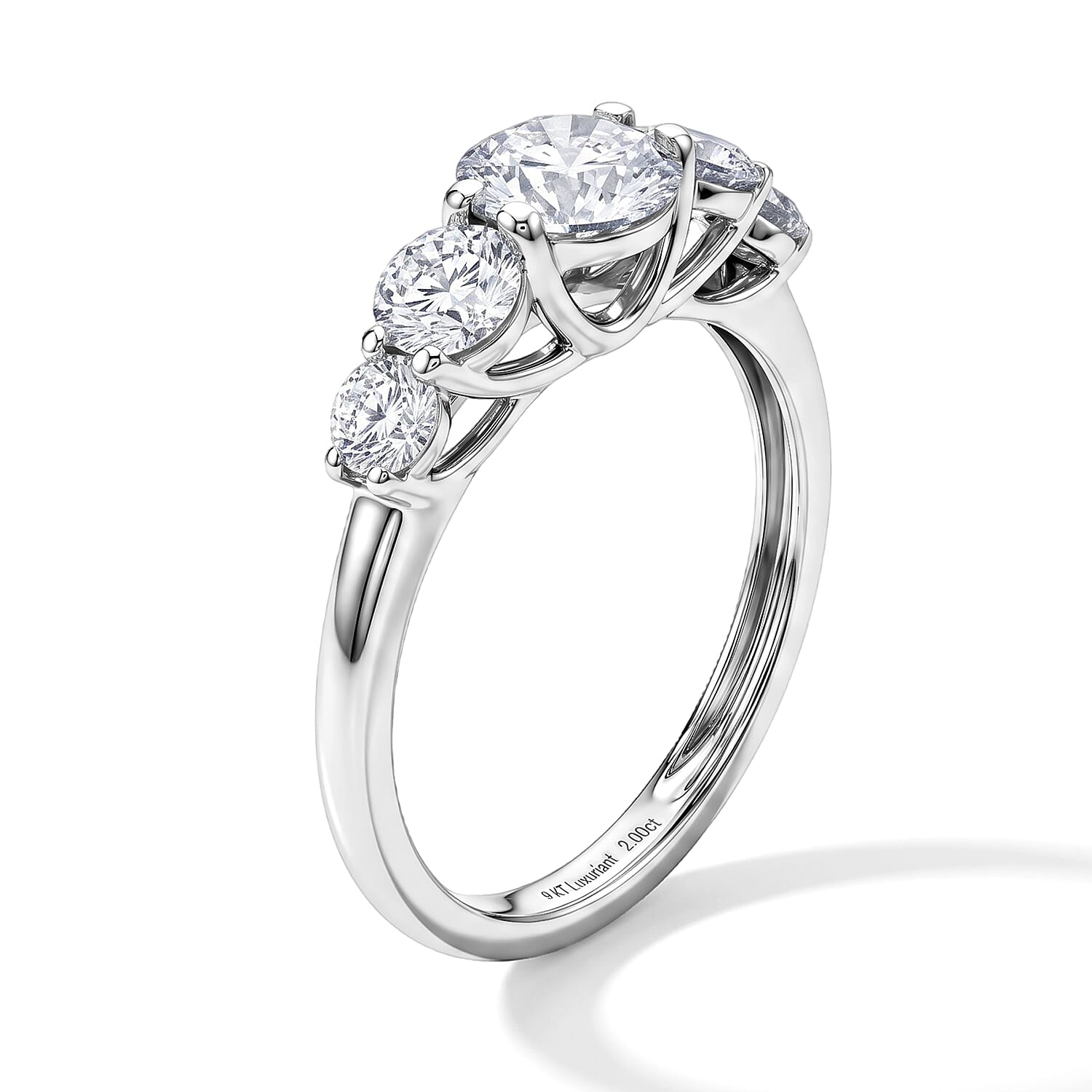 Luxuriant Lab Grown Diamond E-F VS 2.00 ctw Ring in 10K White Gold (Size 5.0)