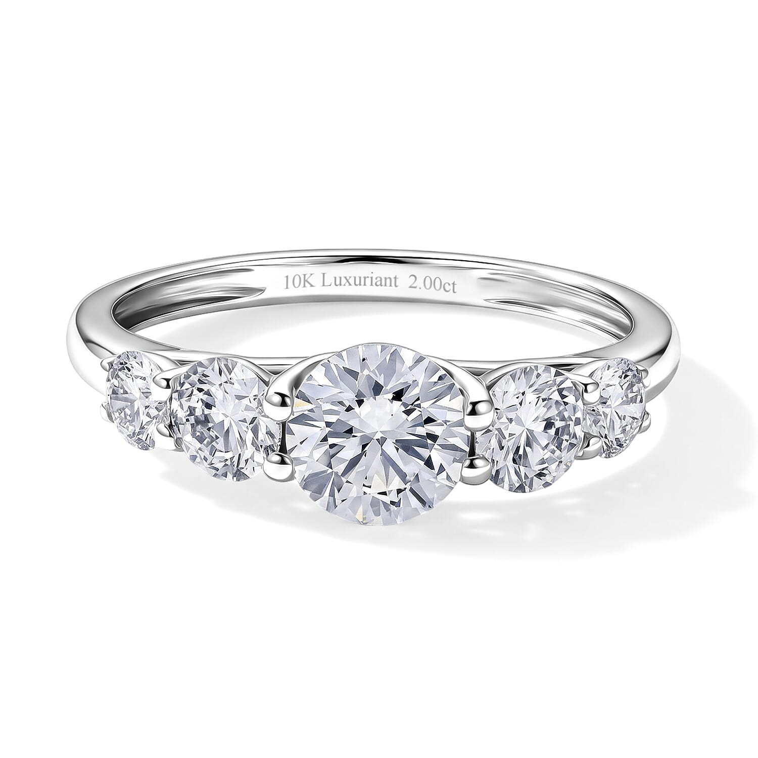 Luxuriant Lab Grown Diamond E-F VS 2.00 ctw Ring in 10K White Gold (Size 8.0)