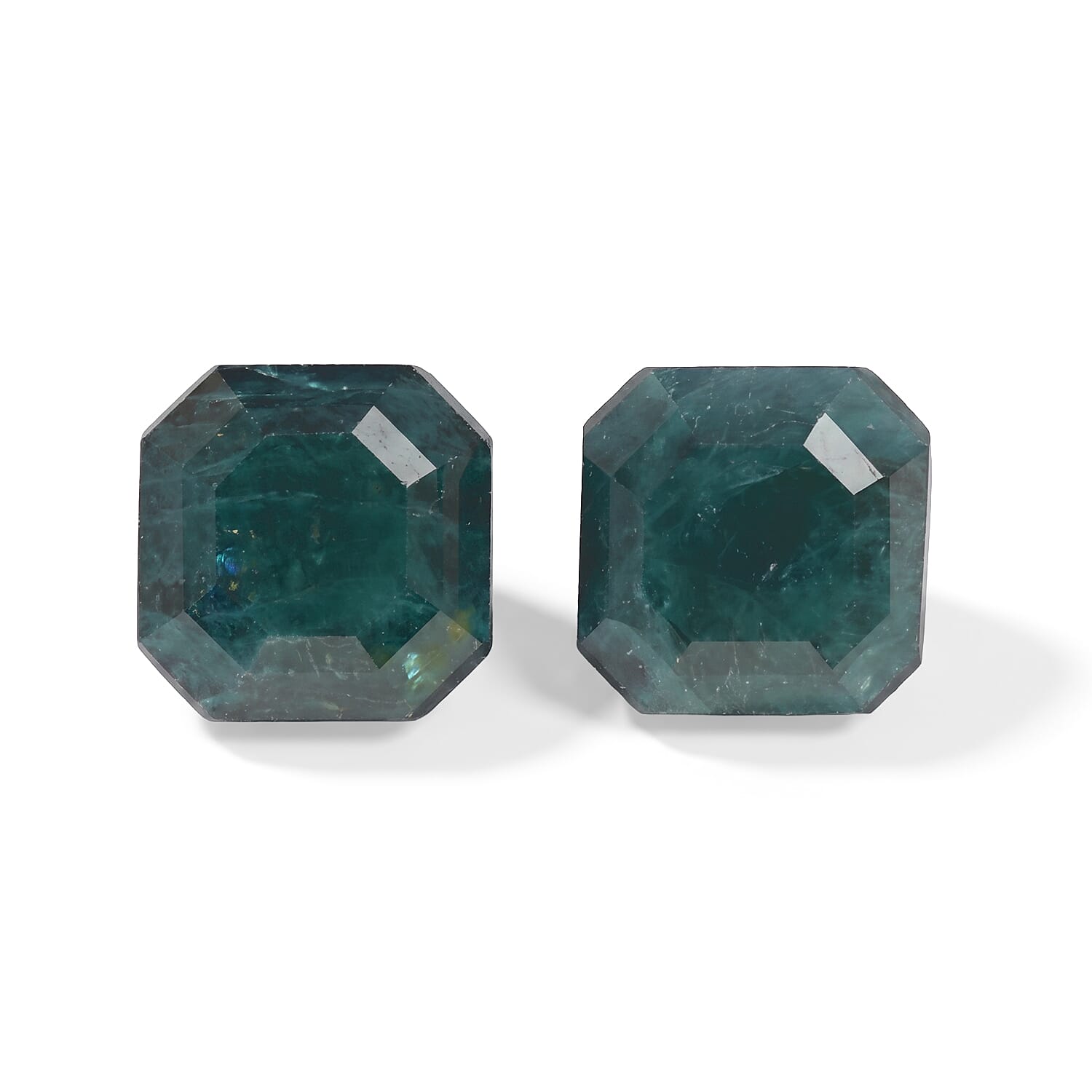 Teal Grandidierite Set of 2 (Oct 5x5 mm) 1.10 ctw