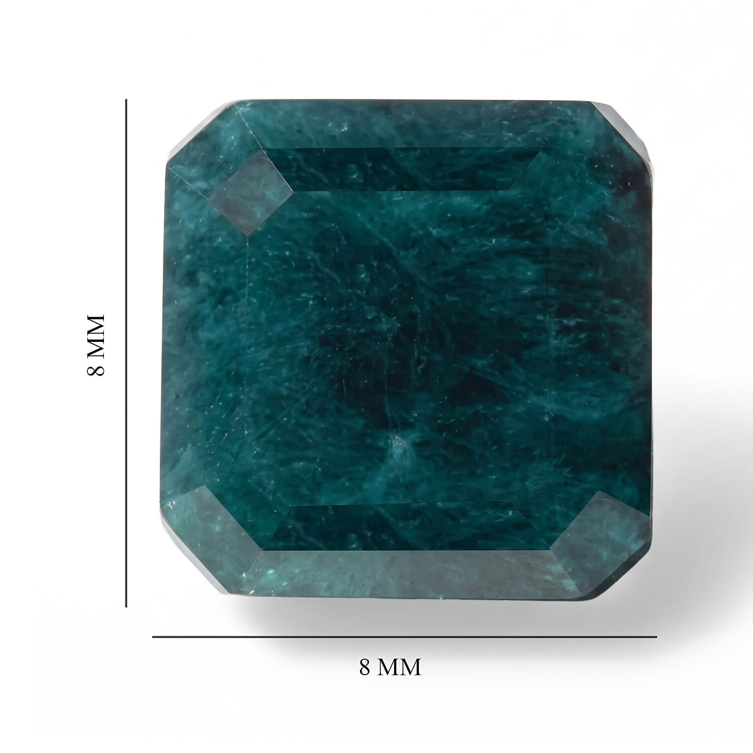 Teal Grandidierite (Oct 8x8 mm) 2.34 ctw