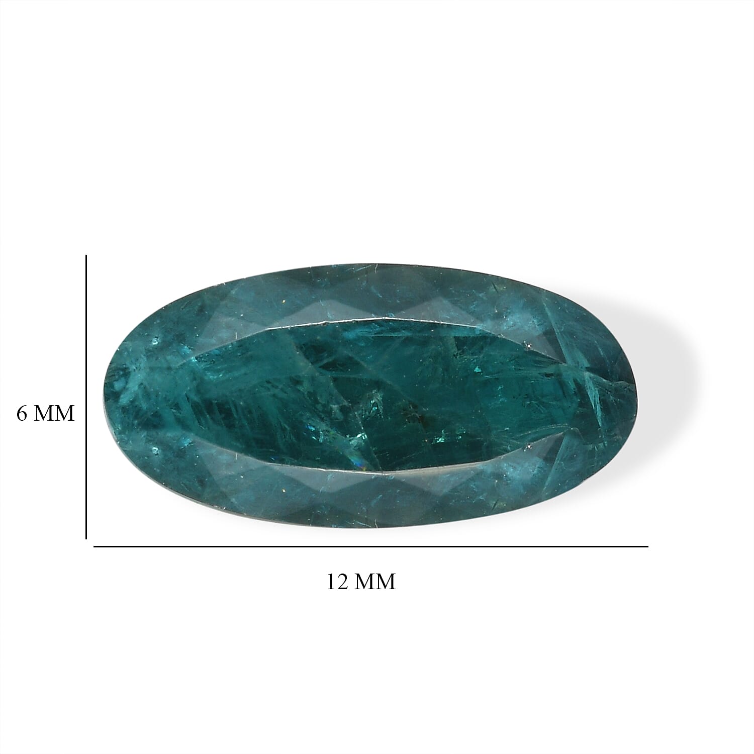 Teal Grandidierite (Ovl 12x6 mm) 1.57 ctw