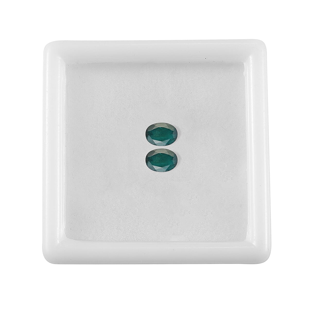 Teal Grandidierite Set of 2 (Ovl 7x5 mm) 1.39 ctw
