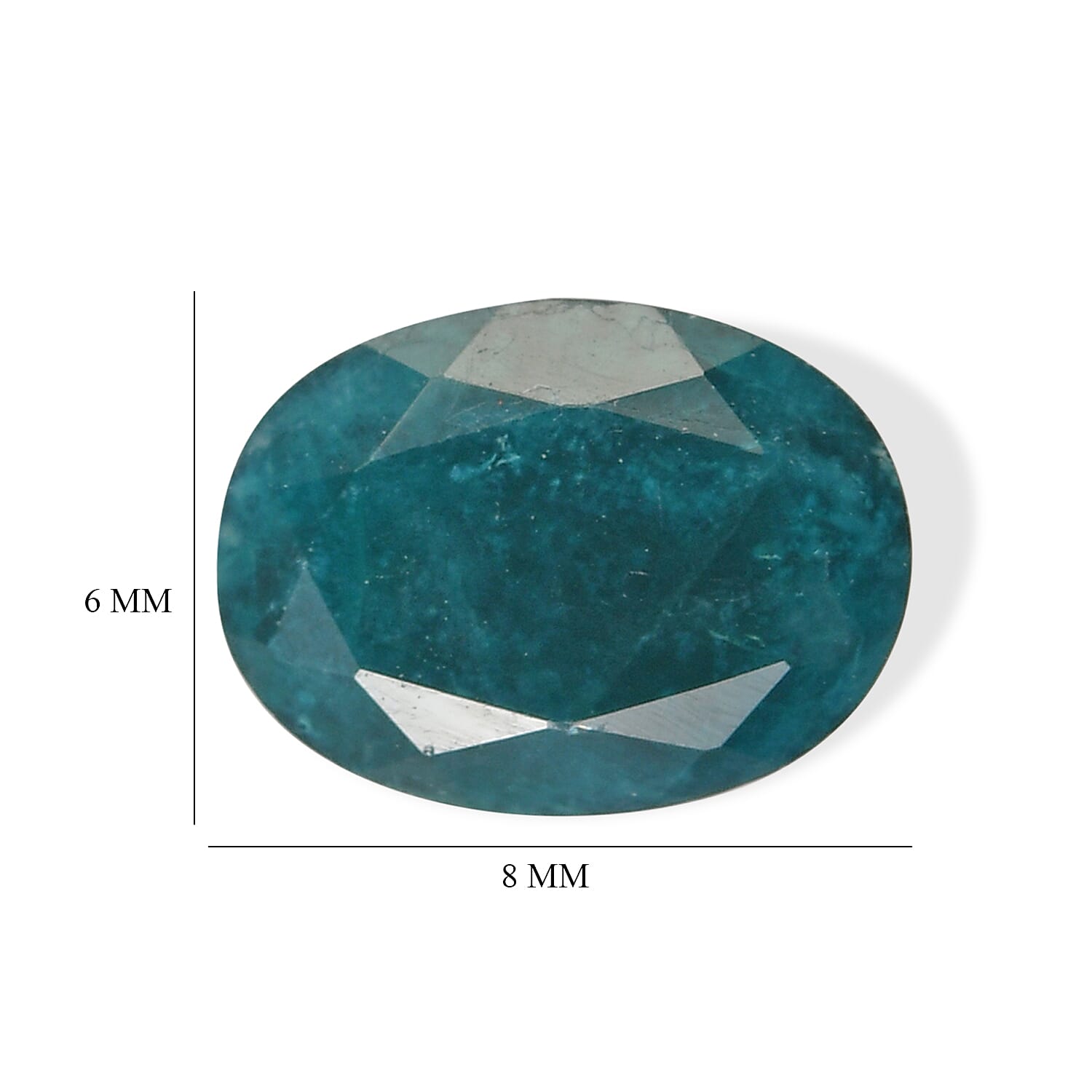 Teal Grandidierite (Ovl 8x6 mm) 1.18 ctw