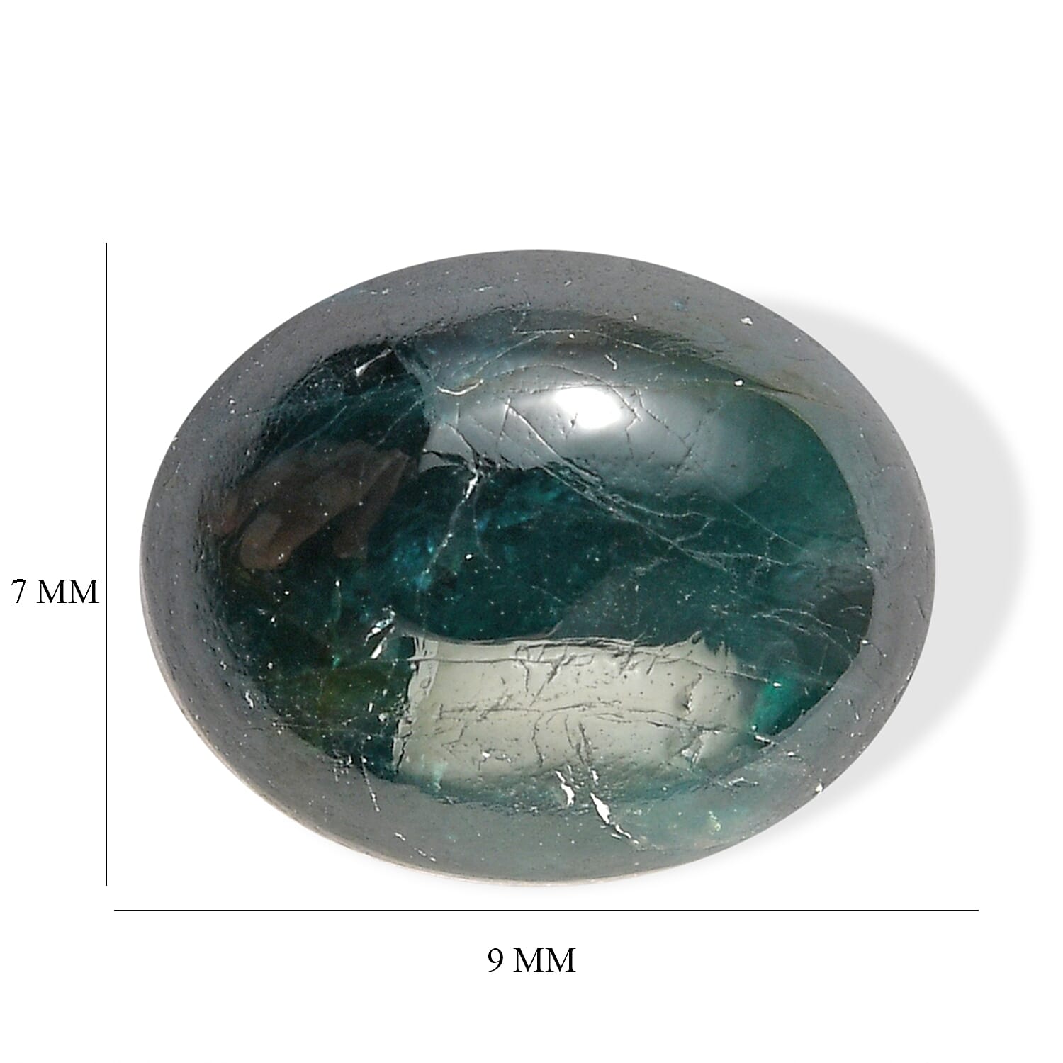Teal Grandidierite (Ovl 9x7 mm) 2.04 ctw