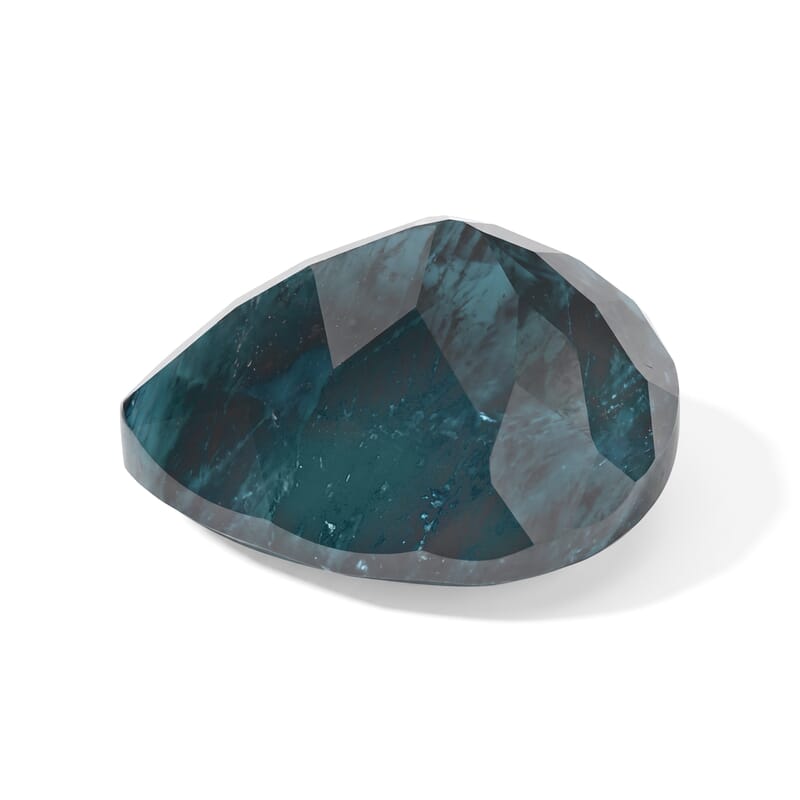 AA Teal Grandidierite (Pear 12x10 mm) 3.79 ctw