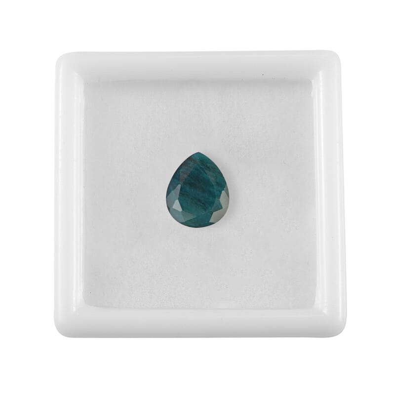 AA Teal Grandidierite (Pear 12x10 mm) 3.79 ctw