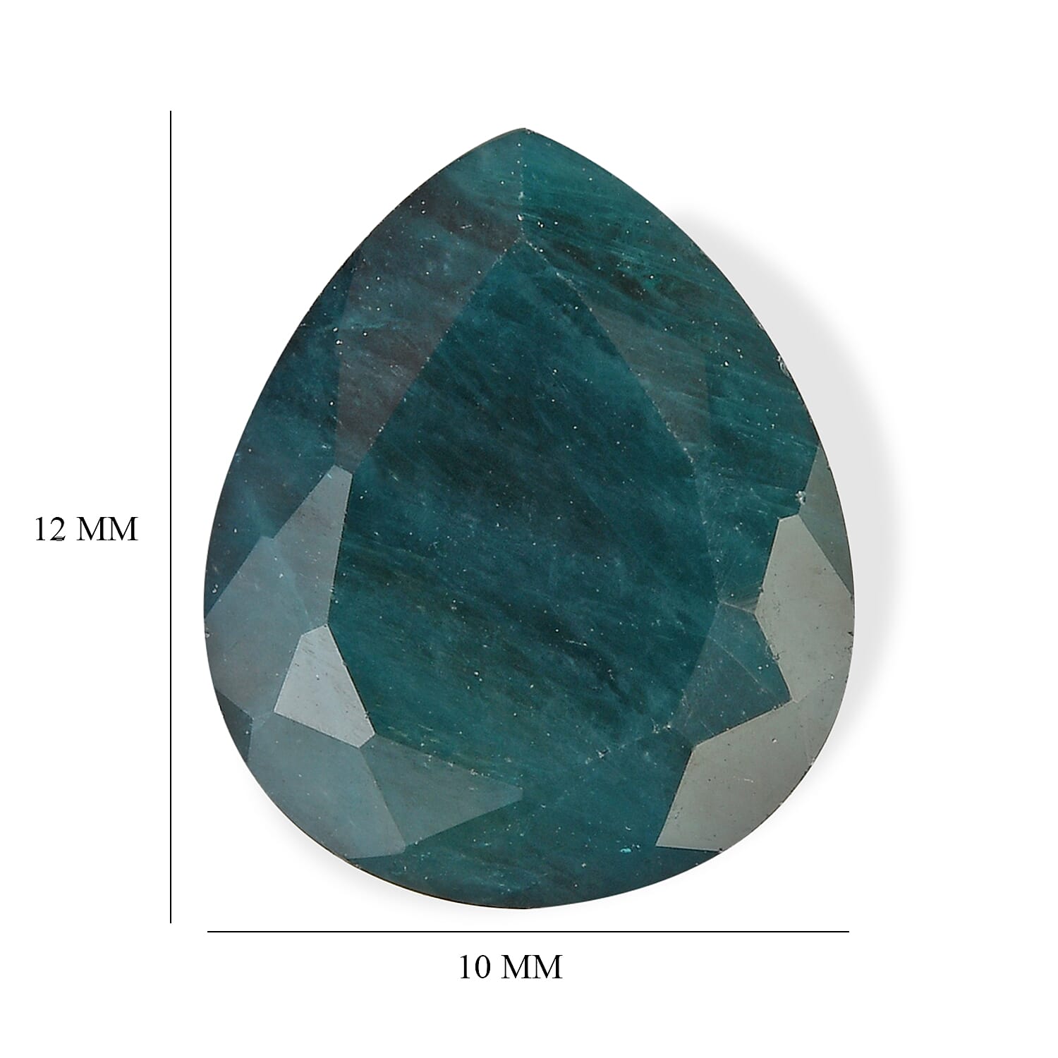 AA Teal Grandidierite (Pear 12x10 mm) 3.79 ctw