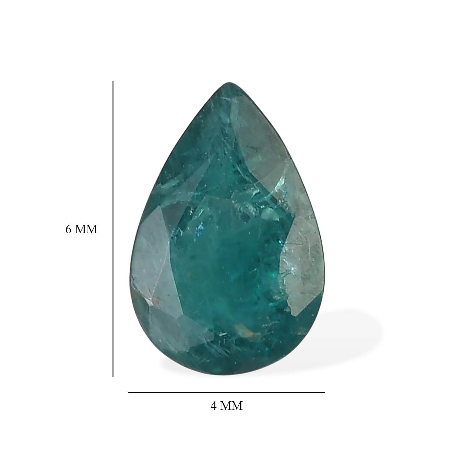 Teal Grandidierite Set of 2 (Pear 6x4 mm) 0.53 ctw