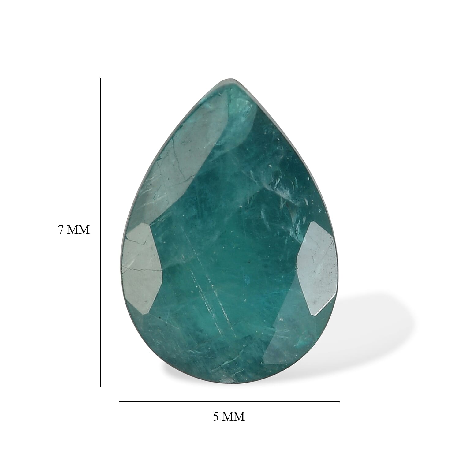 Teal Grandidierite (Pear 7x5 mm) 0.59 ctw
