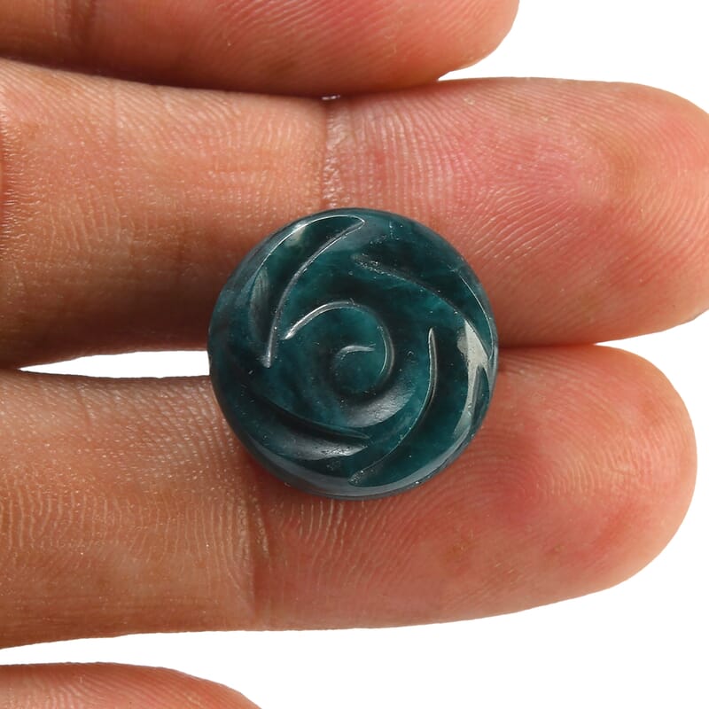 Teal Grandidierite (Rnd 16 mm) 16.85 ctw