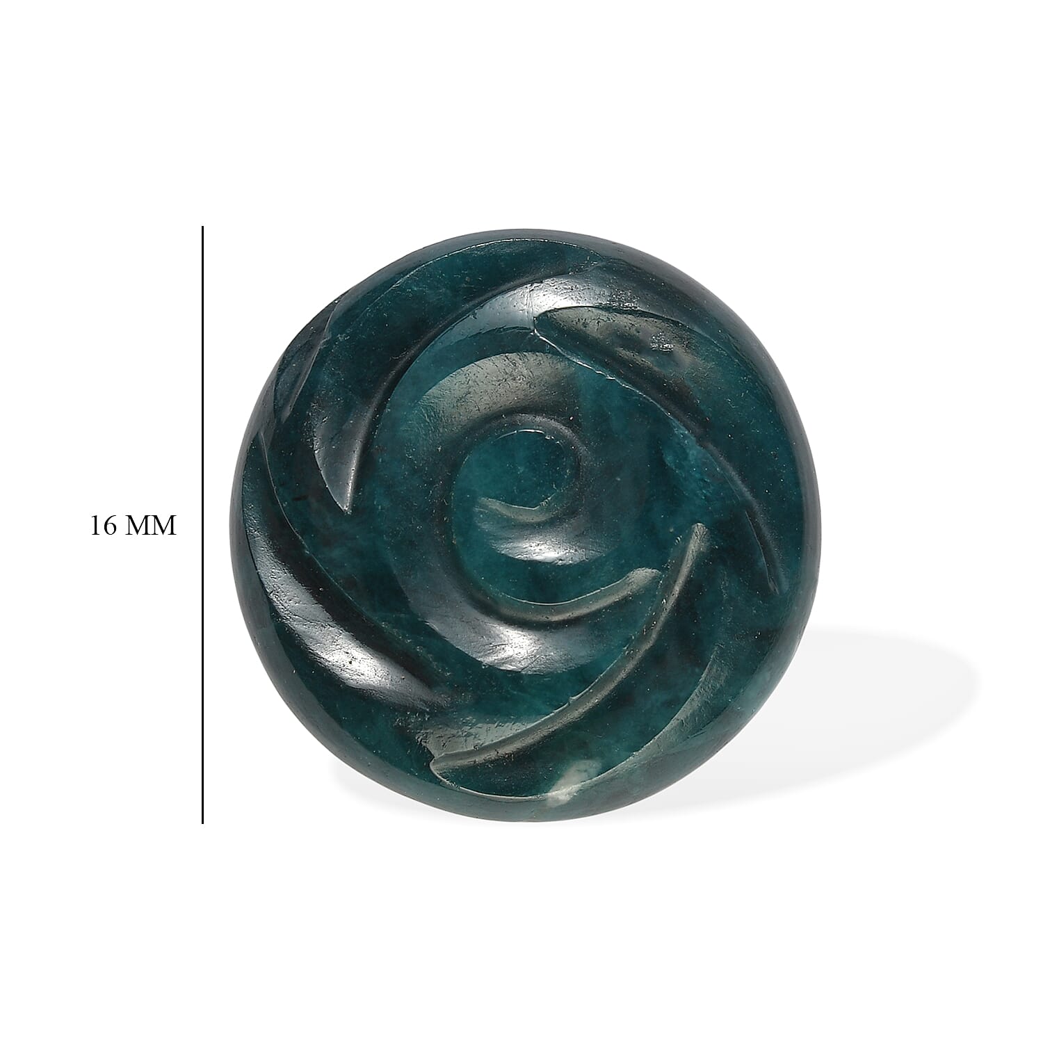 Teal Grandidierite (Rnd 16 mm) 16.85 ctw