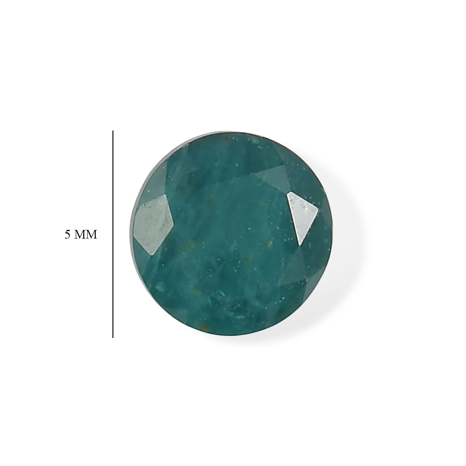 Teal Grandidierite Set of 4 (Rnd 5 mm) 1.94 ctw
