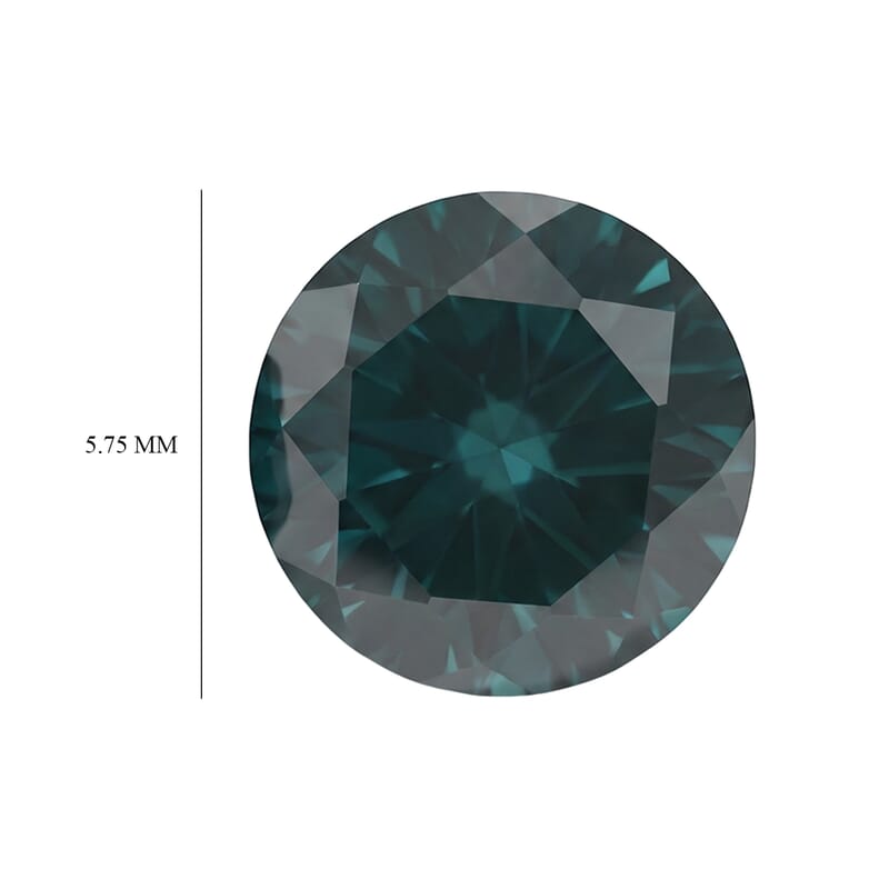 AAA Teal Grandidierite Set of 2 (Rnd 5.75 mm) 1.39 ctw
