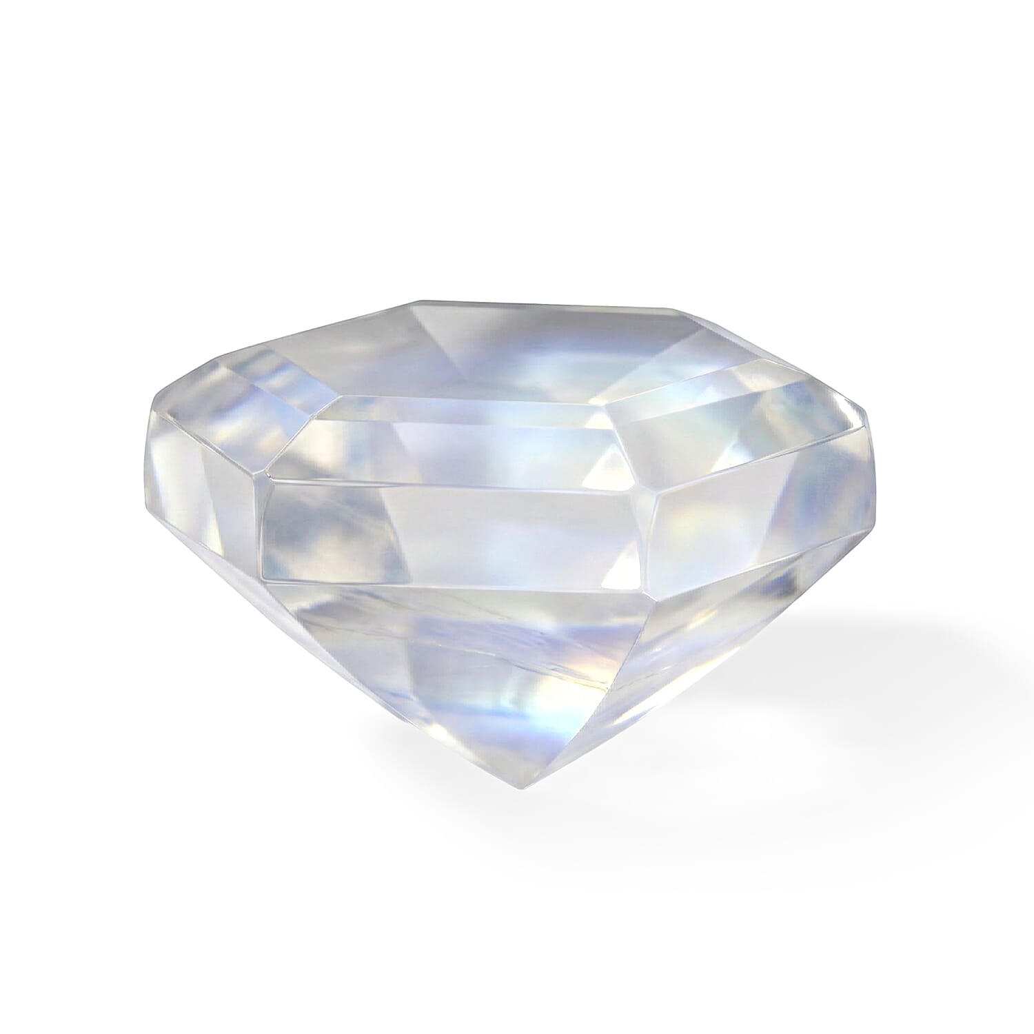 Rainbow Moonstone Set of 2 (Hex 6 mm) 1.71 ctw