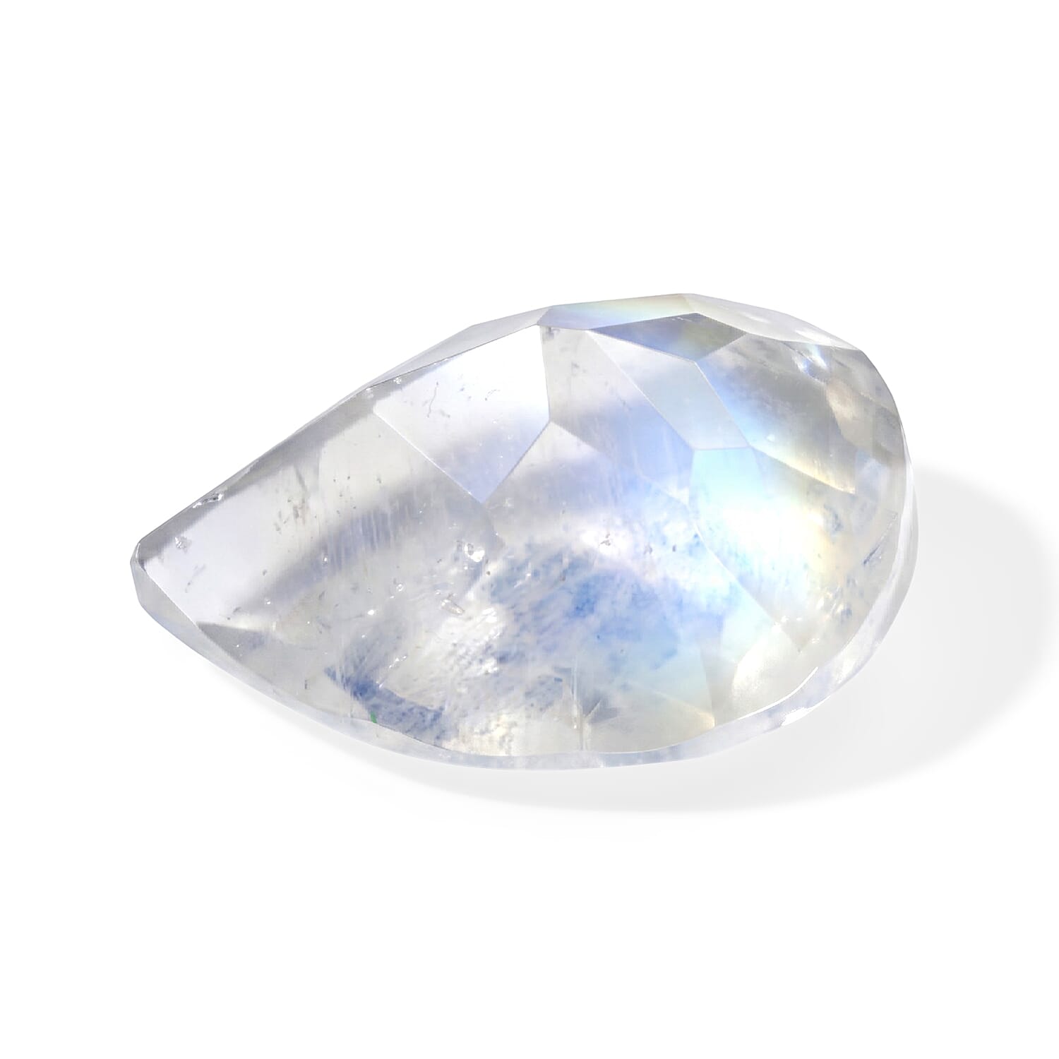 Rainbow Moonstone Set of 2 (Pear 8x6 mm) 1.90 ctw