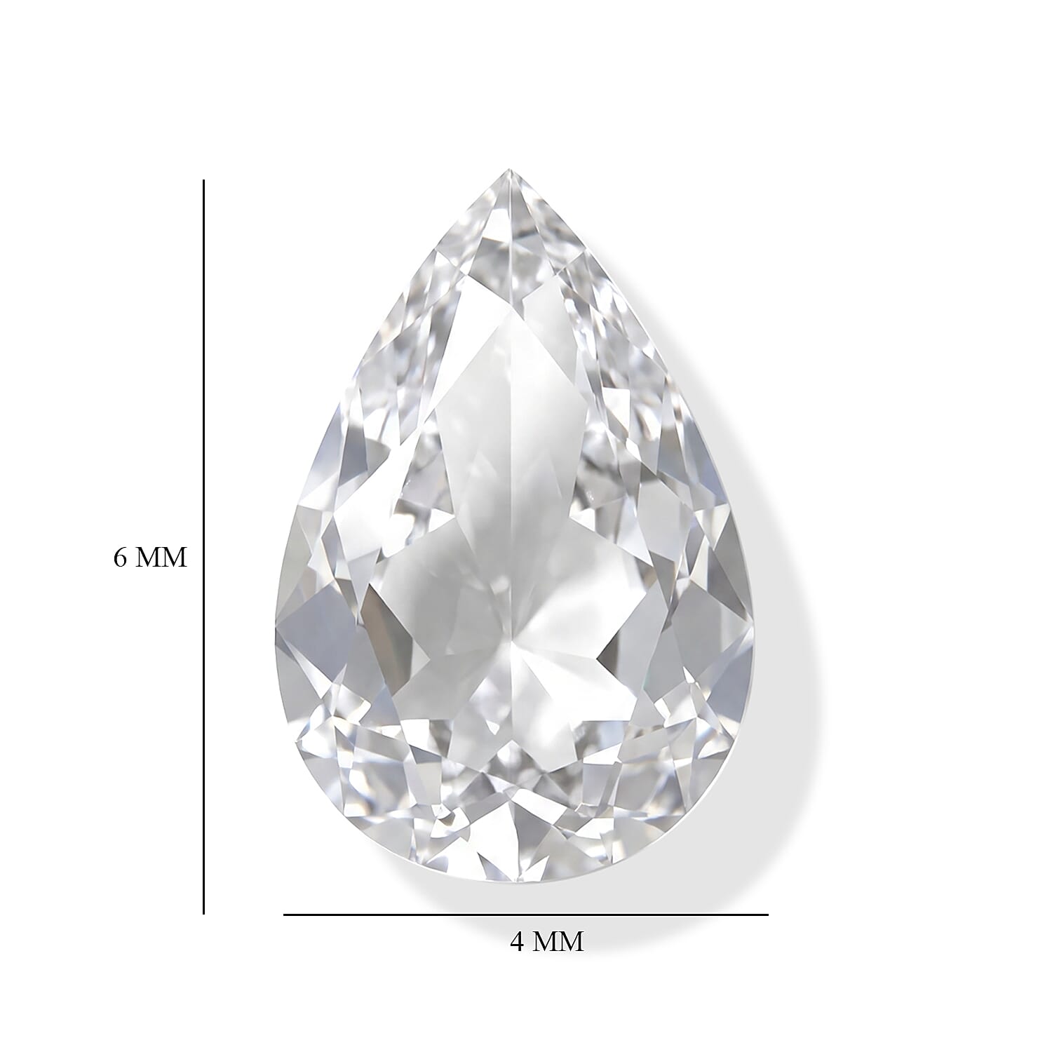 Hyalite Opal (Pear 6x4 mm) 0.17 ctw