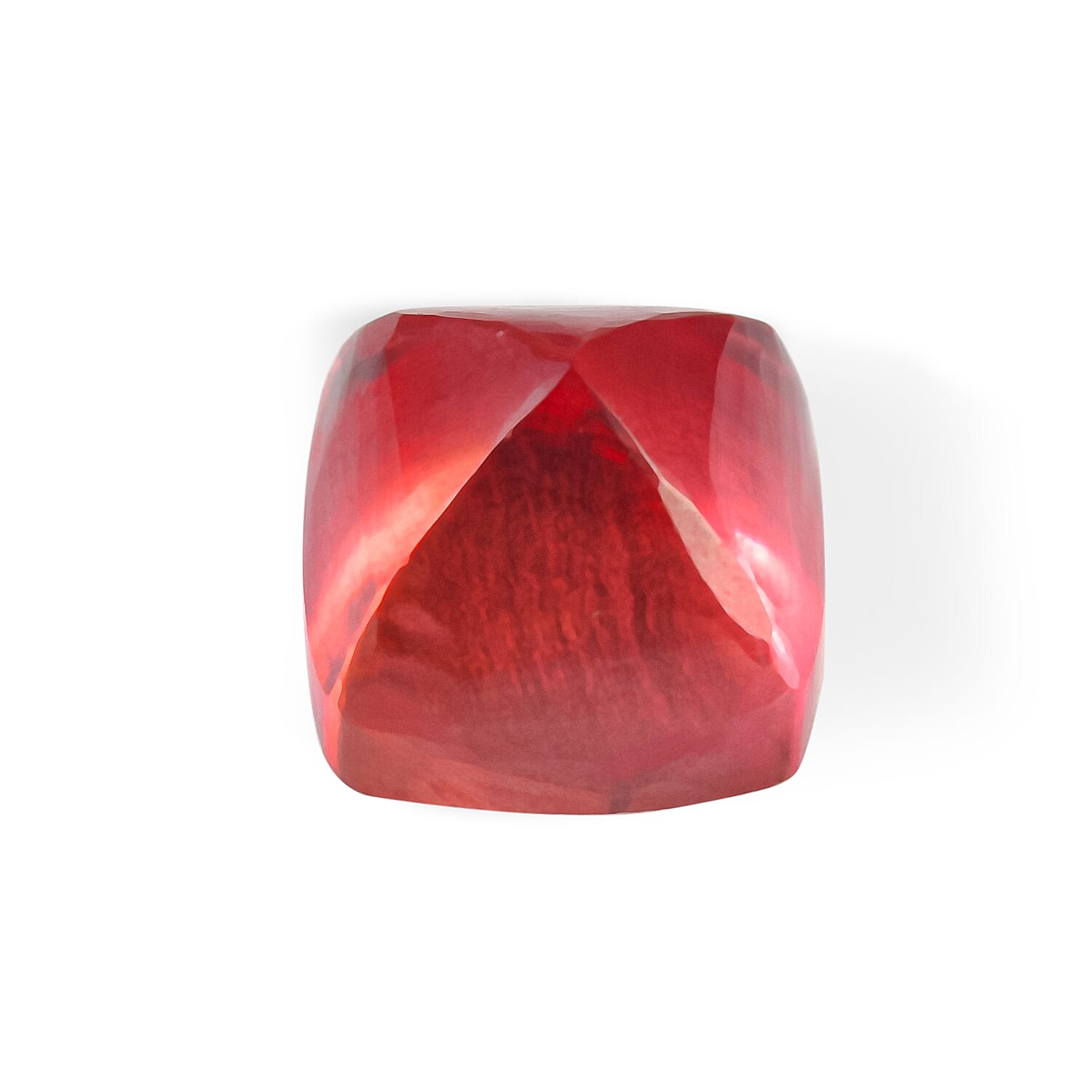 AA Lab Grown Padparadscha Sapphire (Cush 6x6 mm) 1.38 ctw