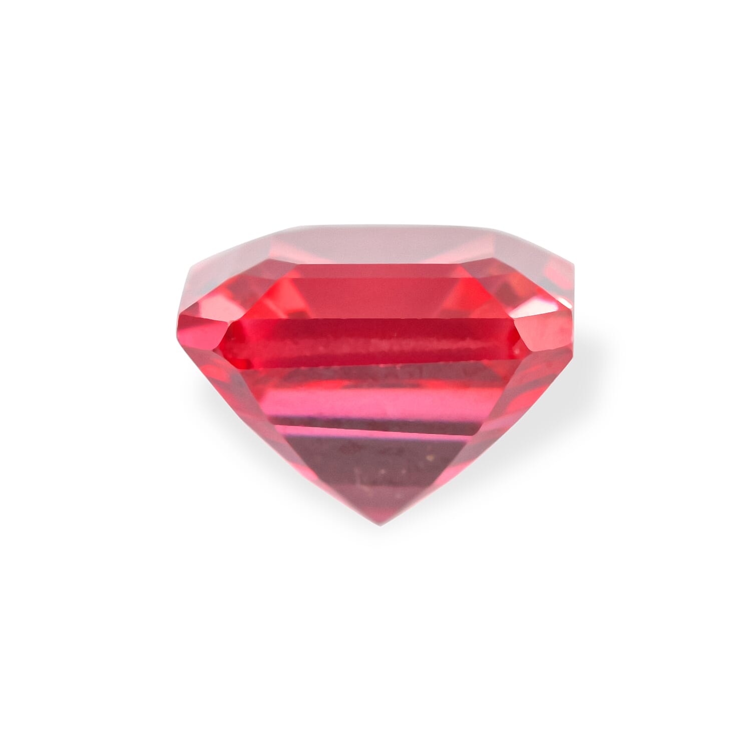 Lab Grown Padparadscha Sapphire (Oct 6x6 mm) 1.29 ctw