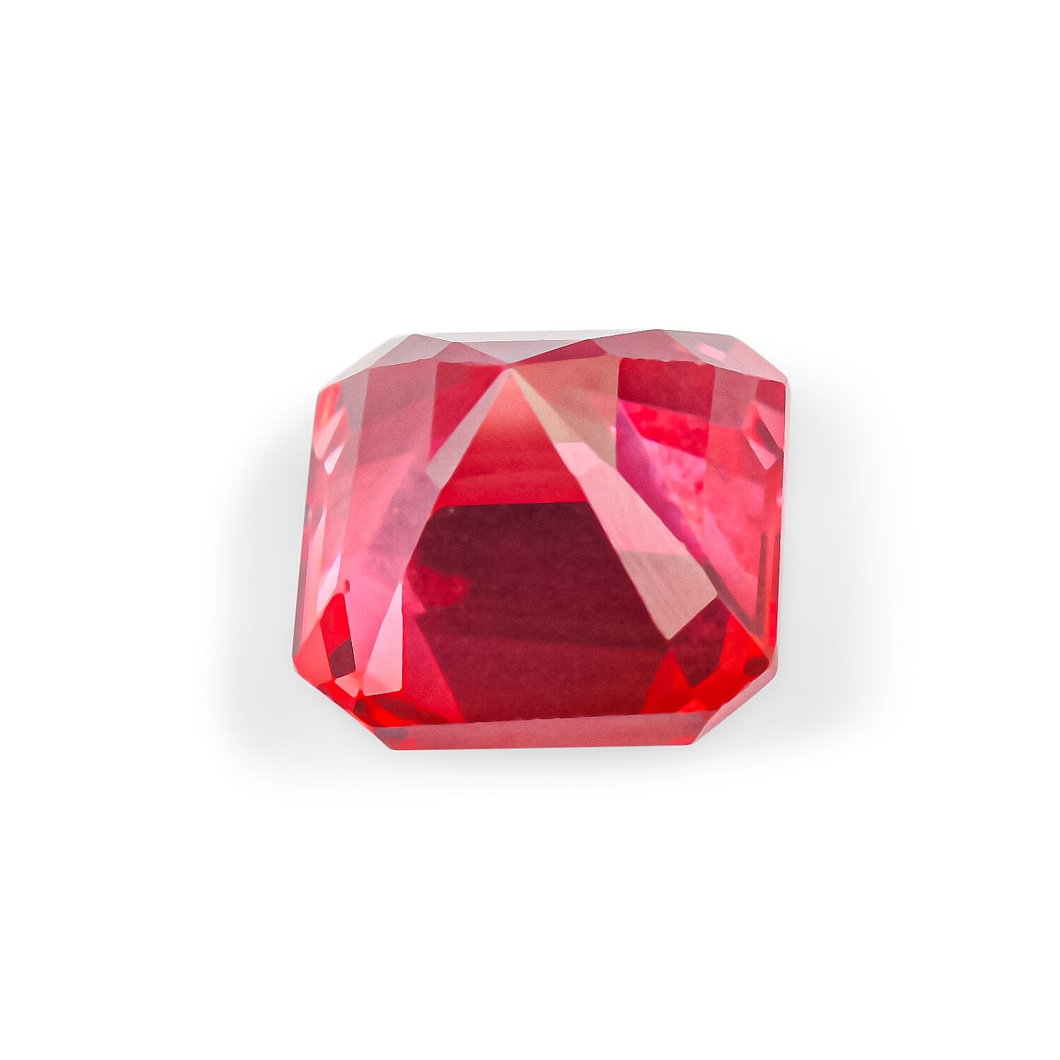 Lab Grown Padparadscha Sapphire (Oct 6x6 mm) 1.29 ctw