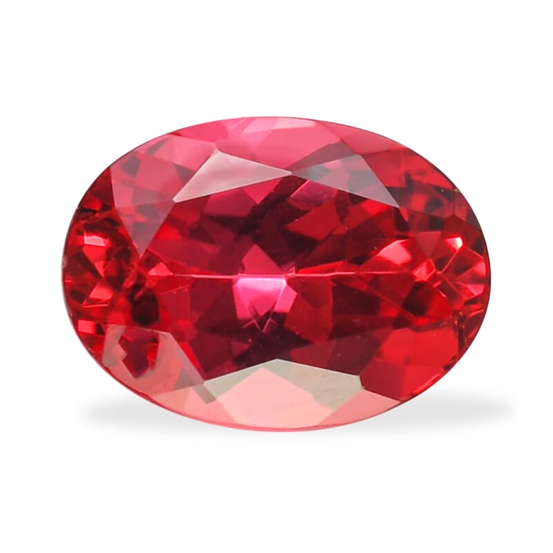 Lab Grown Padparadscha Sapphire (Ovl 8x6 mm) 1.45 ctw