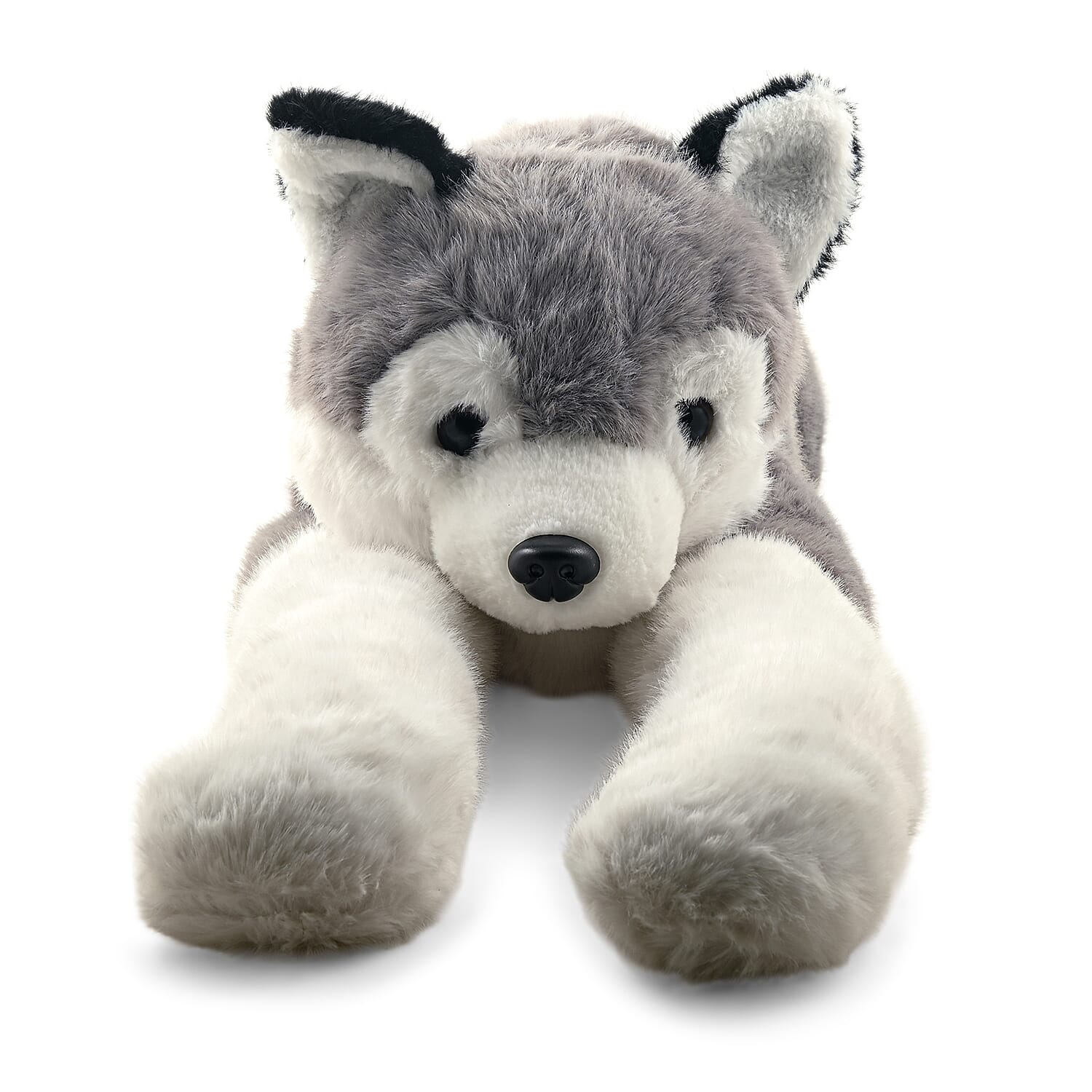 Gray Calm-Panion Pets Weighted Husky Plush