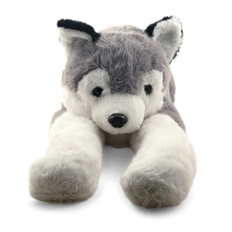 Gray Calm-Panion Pets Weighted Husky Plush