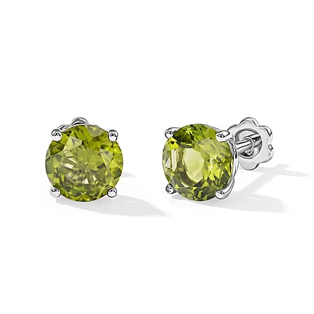 Peridot / Rhodium Over Sterling Silver - Product card gallery slide 1 (10342142869817)