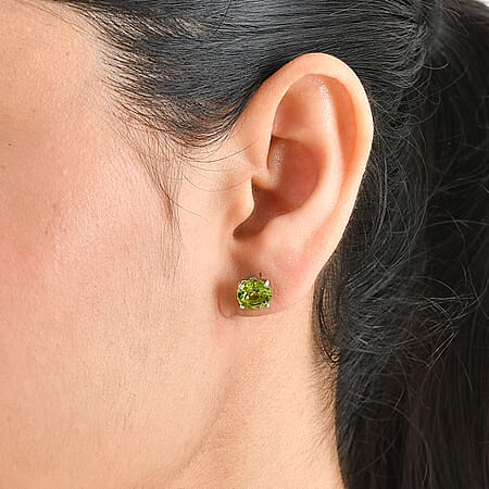 Peridot / Rhodium Over Sterling Silver - Product card gallery slide 2 (10342142869817)