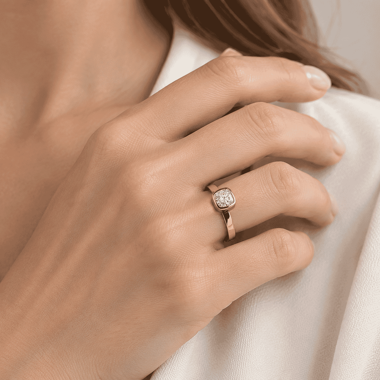 D'Joy Moissanite 1.70 ctw Solitaire Ring in 18K Vermeil Yellow Gold Over Sterling Silver (Size 6.0)