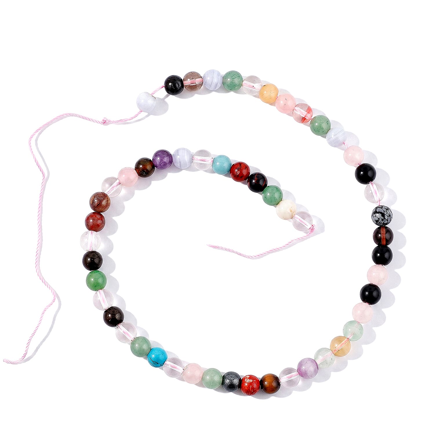 8mm Round Multi Gemstone Set of 3 Strand 510.00 ctw