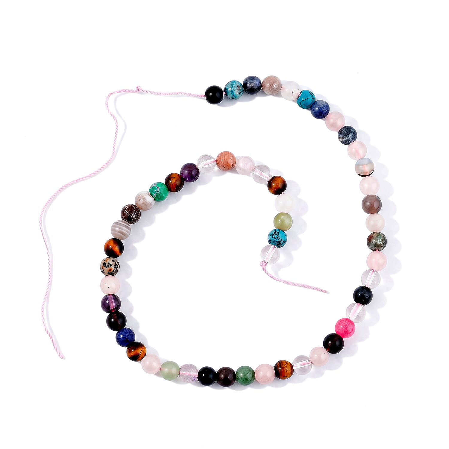 8mm Round Multi Gemstone Set of 3 Strand 510.00 ctw