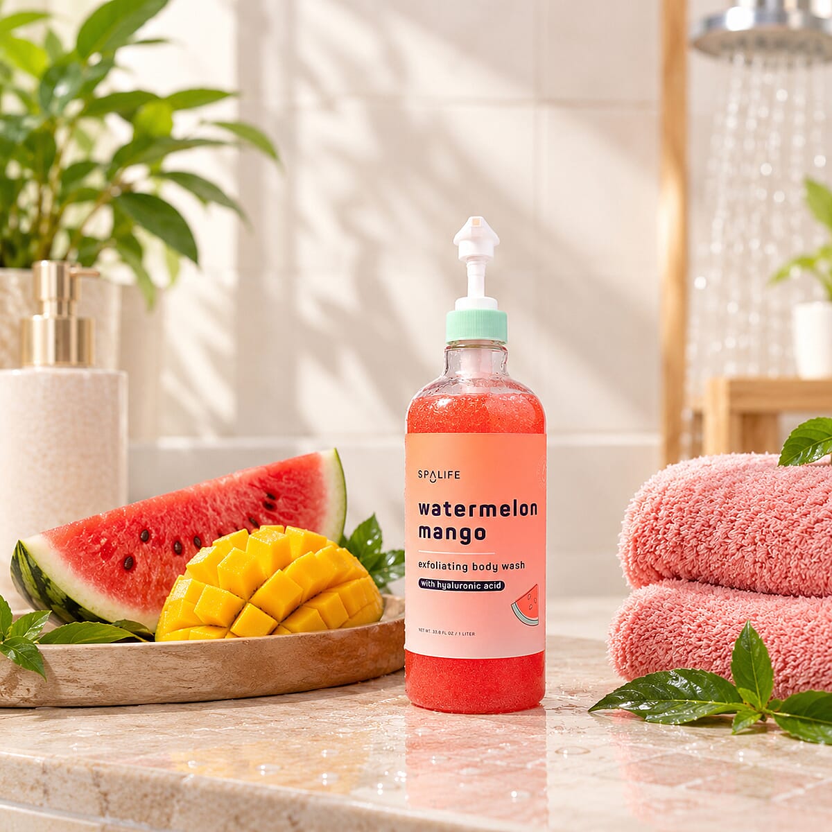 SpaLife Beauty Watermelon Mango Exfoliating Body Wash