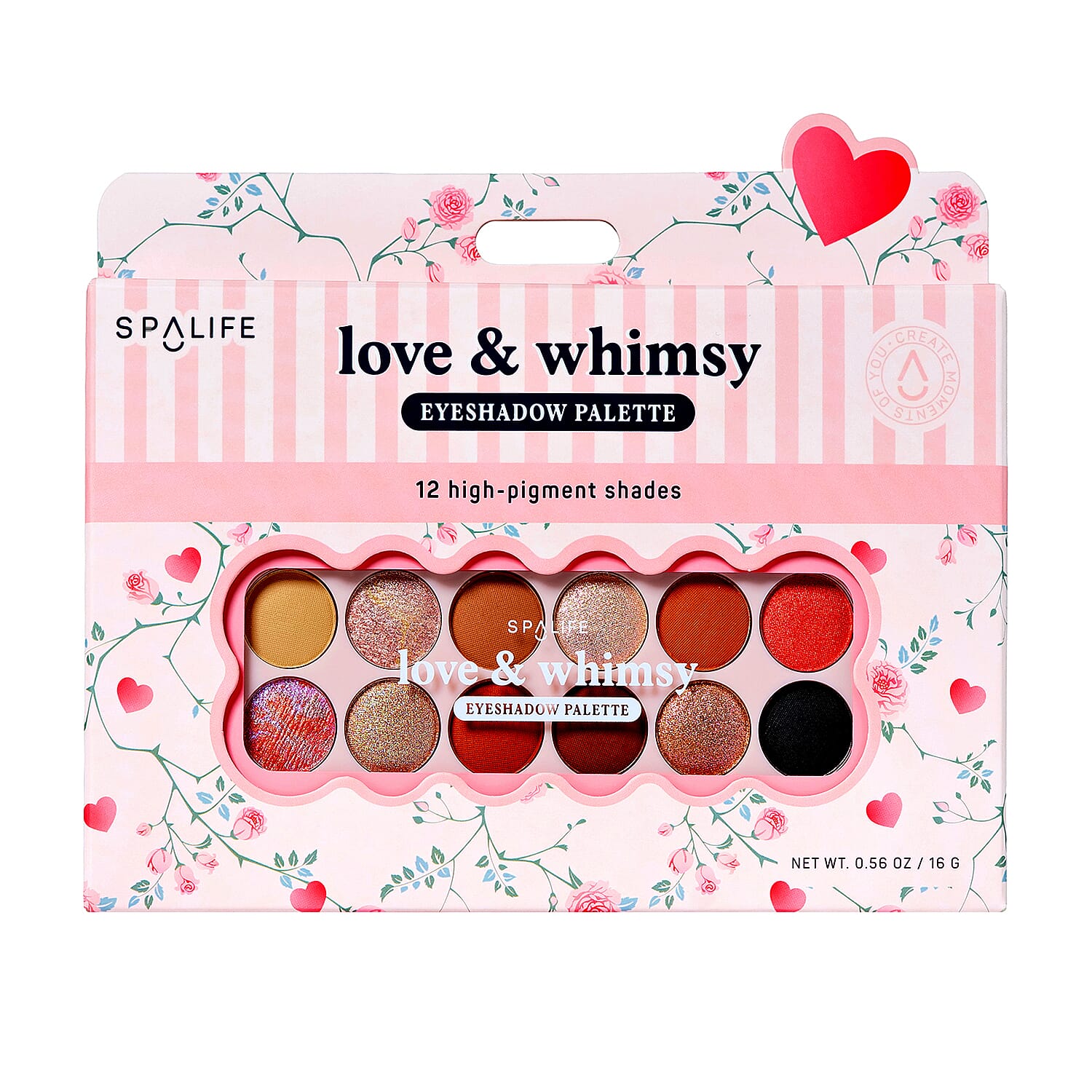 SpaLife Beauty Love & Whimsy Eyeshadow Palette - 12 Shades