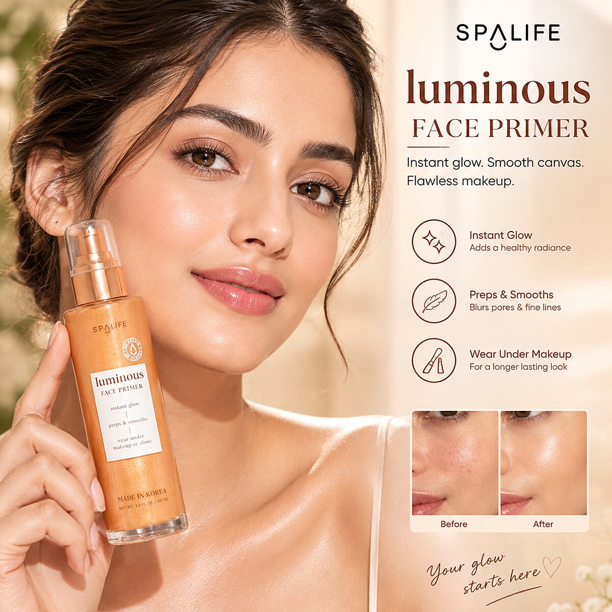SpaLife Beauty Luminous Korean Face Primer
