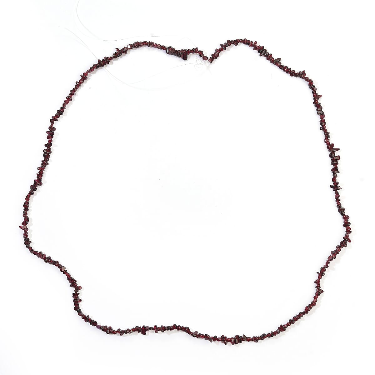 GCS Mozambique Garnet 182.83 ctw Beaded Chips Strand