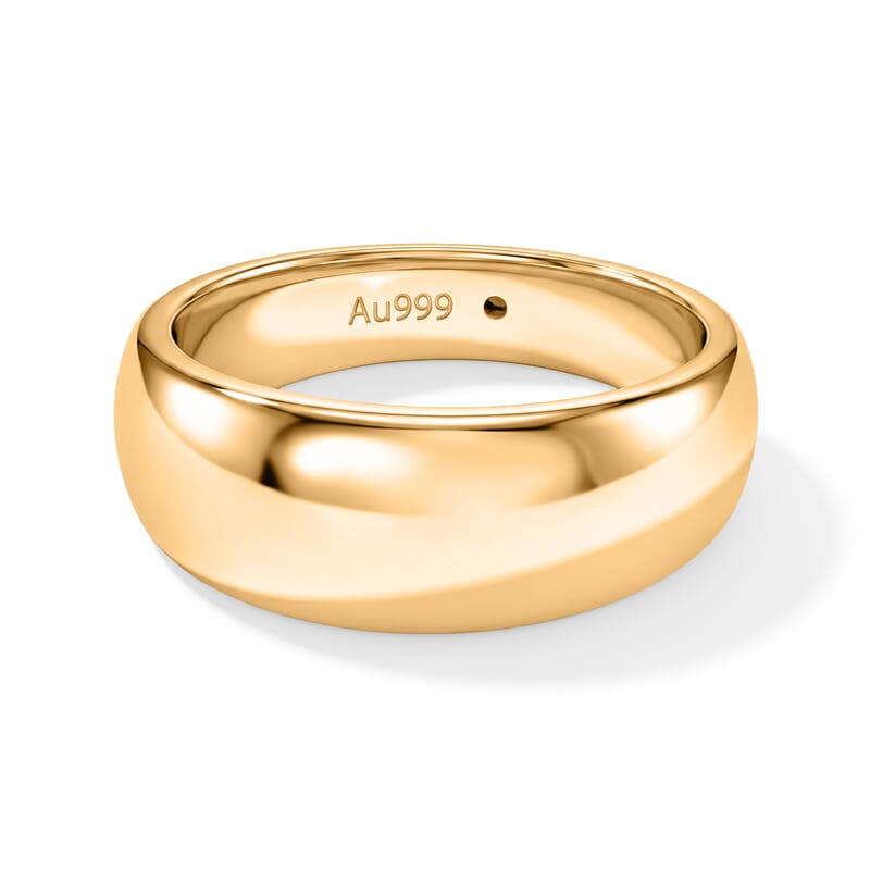 Dome Ring in 24K Yellow Gold (Size 7.0) 2.0 Grams