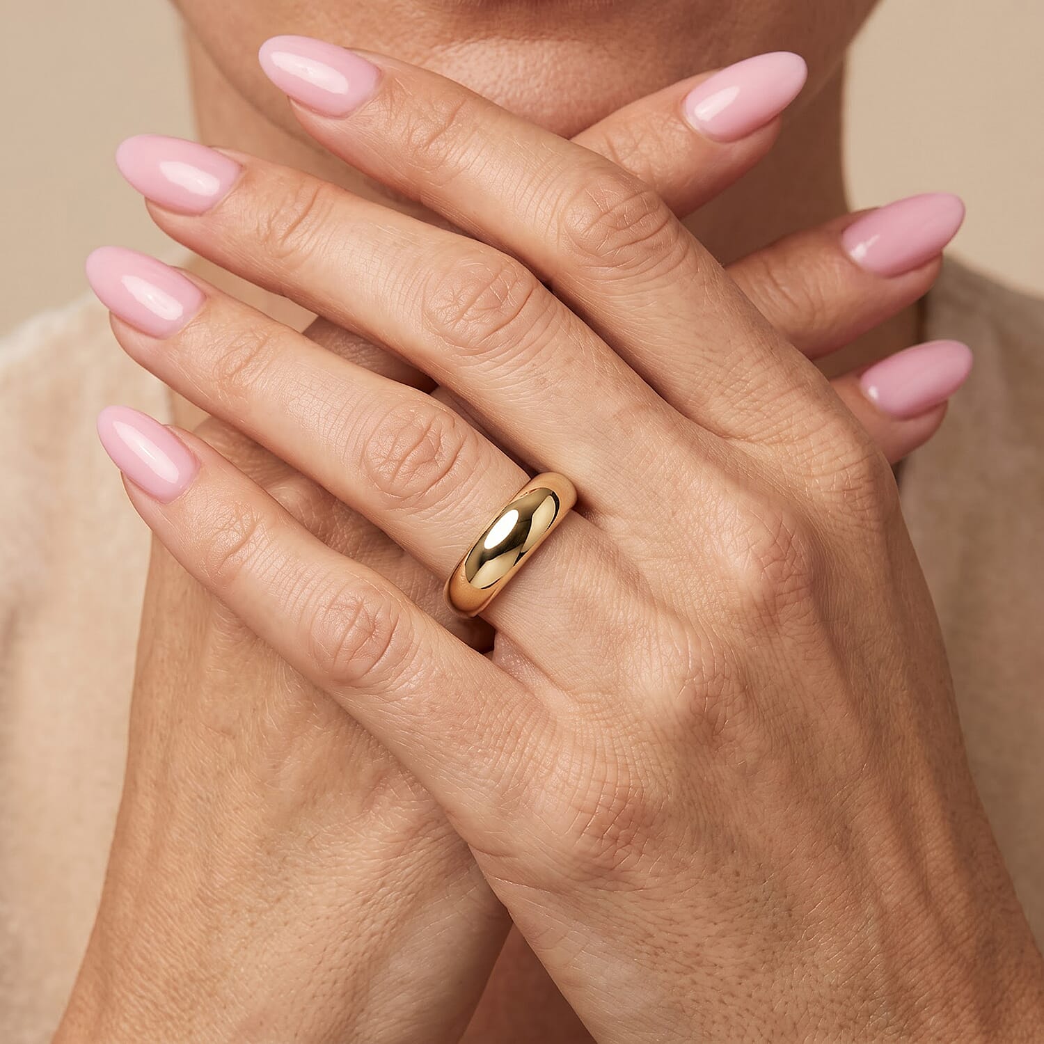 Dome Ring in 24K Yellow Gold (Size 7.0) 2.0 Grams