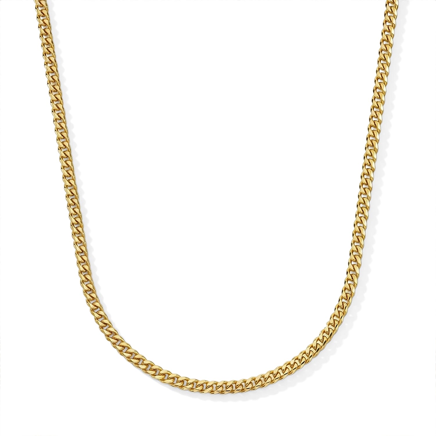 Hollow Miami Cuban 3.75mm Necklace in 10K Yellow Gold 18 Inches 6.50 Grams