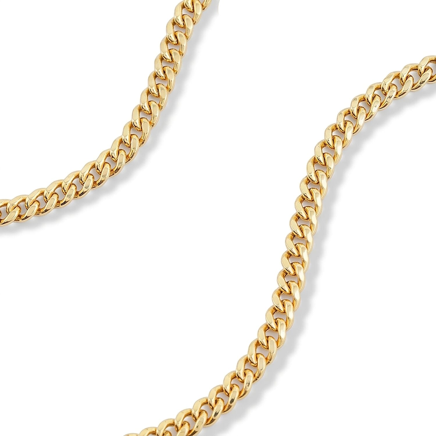 Hollow Miami Cuban 3.75mm Necklace in 10K Yellow Gold 18 Inches 6.50 Grams