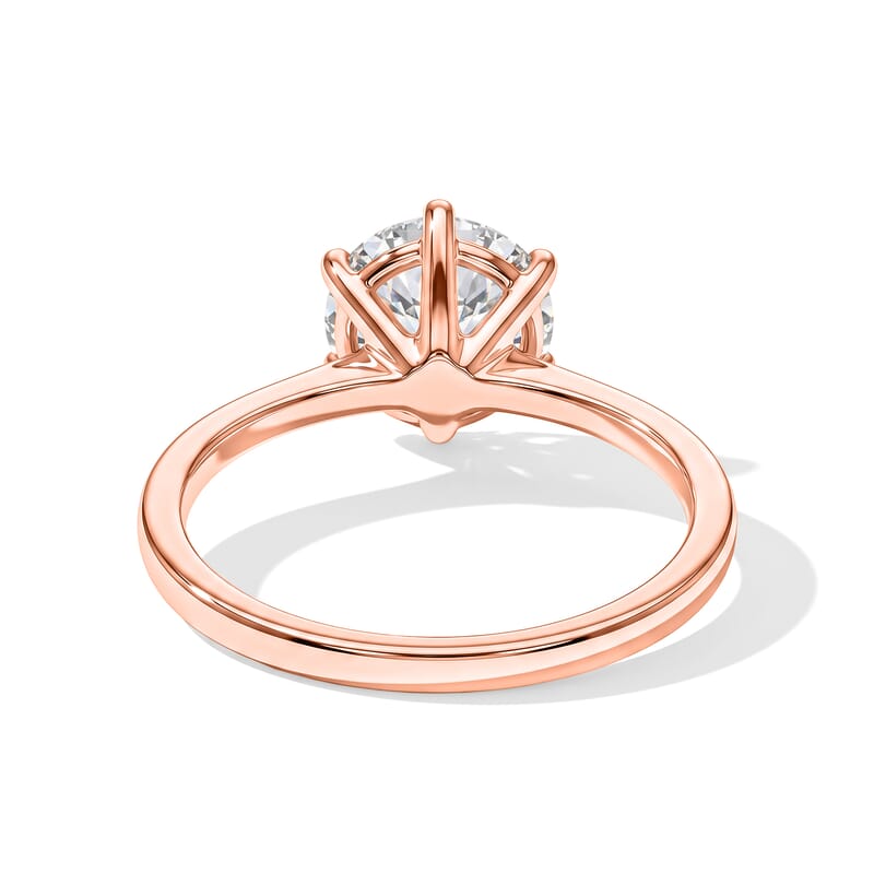 Luxuriant Lab Grown Diamond E-F VS 2.00 ctw Ring in 18K Vermeil Rose Gold Over Sterling Silver (Size 5.0)