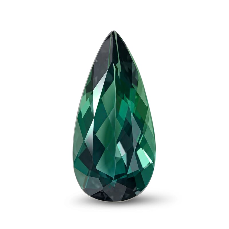 AAAA Lagoon Tourmaline (Pear Free Size) 1.00 ctw