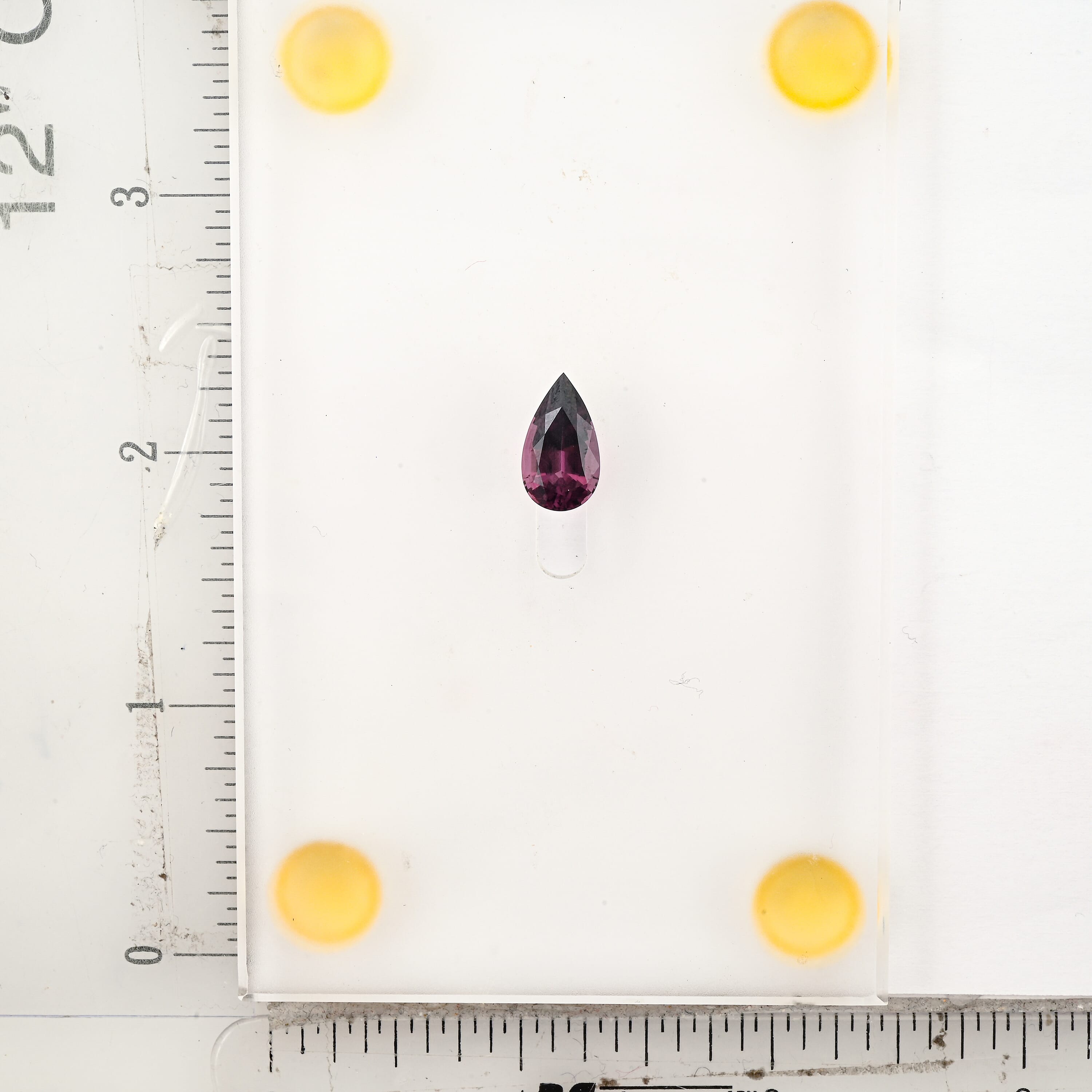 Certified and Appraised AAAA Purple Spinel (Pear Free Size) 3.00 ctw