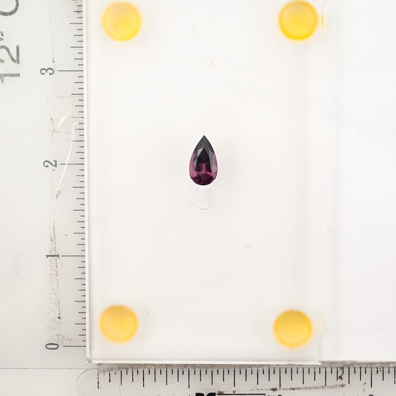 Certified and Appraised AAAA Purple Spinel (Pear Free Size) 3.00 ctw